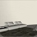 Sofa combination 3d model