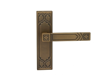 European-style door handle 3d model