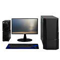 Complete Desktop Computer Setup With Tower Monitor Speakers Keyboard And Mouse