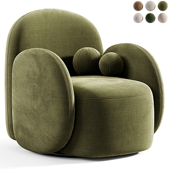 Single sofa 3d model