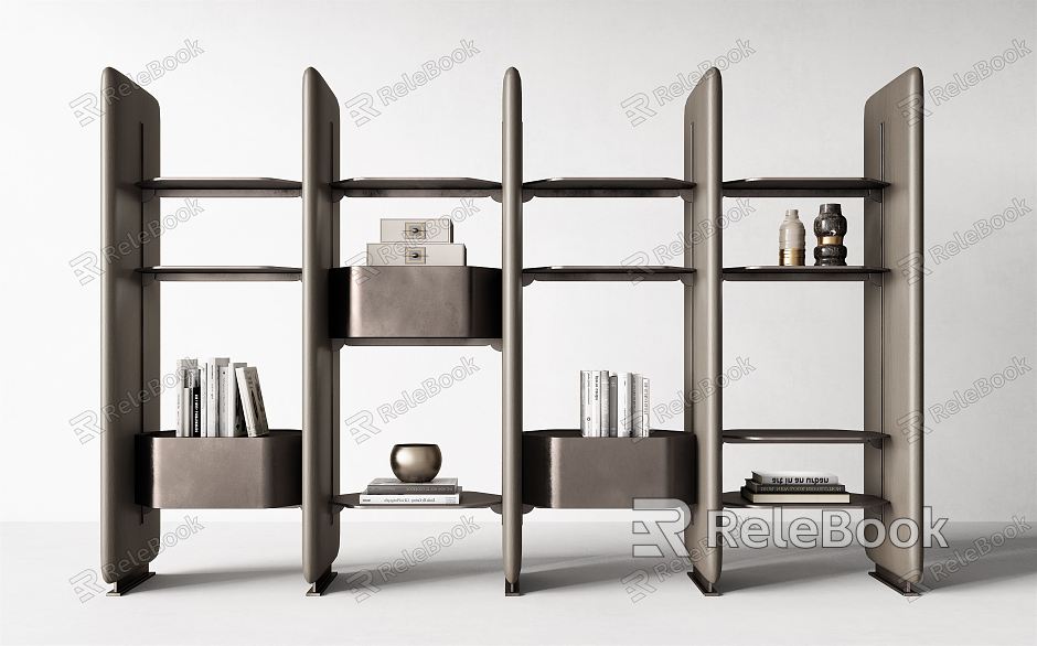 Modern Bookshelf Miloti Bookcase Combination model