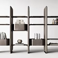 Modern Bookshelf Miloti Bookcase Combination 3d model