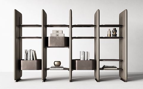 Modern Bookshelf Miloti Bookcase Combination 3d model