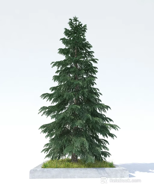 Tall Arbor With Lush Green Foliage In Natural Outdoor Garden Setting 3d model 