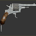 revolver revolver pistol semi-automatic pistol automatic pistol modern weapon hot weapon 3d model