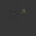 Scenic Photo Check-in Spot with Red Pin Marker Yellow Directional Signs Backpack and Smile Icon
