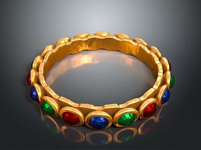 Bracelet Arm Bangle Carved Bracelet Item 3d model