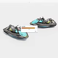 Sleek Blue And Black Jet Skis With Modern Design And Stylish Features