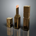 Luxury Gold Perfume Cosmetics With Sleek Metallic Bottles And Elegant Design