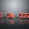 Red Mobile Storage Lockers With Wheels For Home Organization Solutions