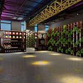 Spacious Yoga Fitness Studio With Pink Yoga Mats Suspension Ropes Mirror Wall And Wooden Floor