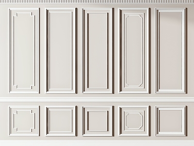 French plaster line model