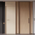 Hinged Doors in Various Colors Wooden and Minimalist Design for Modern Home Interior