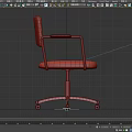 Distressed Brown Velvet Accent Chair Featuring Metal Frame Armrests And Wheels