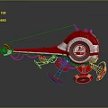 Modern Red and White Helicopter with Unique Rotor and Stylish Body Design