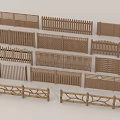 Wooden Railings With Various Decorative Designs For Outdoor Garden
