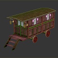 European-style carriage luxury carriage 3d model