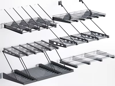 Outdoor Awning Structures With Foldable Metal Frames And Multiple Installation Designs 3d model