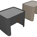 Modern Minimalist Bedside Tables With Dark And Light Color Sleek Surface Design