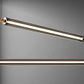 Modern Linear Chandelier With Gold Metal Accents And Warm LED Lighting For Contemporary Spaces