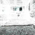 Abandoned Detached House Interior With Damaged Walls And Debris On Floor