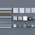 Modern Vent Air Conditioning Exit Camera 3d model