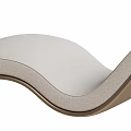 Stylish Modern Lounge Chairs with Curved Design Black and White Leather Upholstery and Wooden Frame
