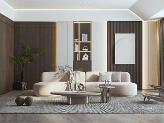 modern living room 3d model