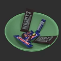Everyday Green Bowl Filled With Hershey's And Snickers Chocolate Bars