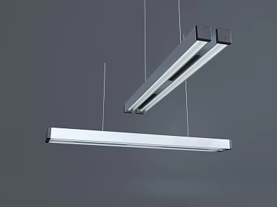 Modern Long Strip Pendant Lights With Sleek Design For Contemporary Spaces 3d model