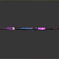 Colorful Assault Rifle With Pink Purple Graffiti Rascal Design And Modern Aesthetic