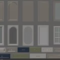Diverse Cabinet Door Styles and Colorful Drawer Fronts for Home Furniture