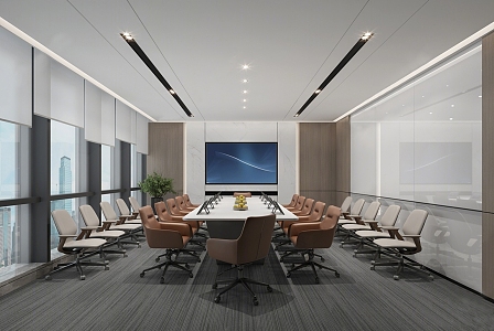 Modern Conference Room 3d model