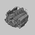 LV10 engine 3d model