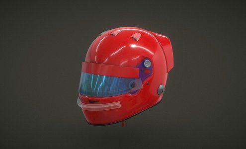 Hyundai F1 Racing Helmet 3d model