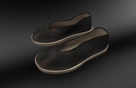Chinese antique shoes 3d model