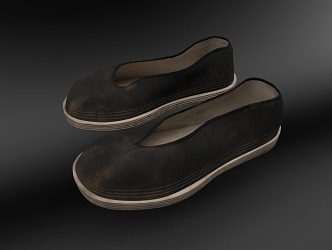 Chinese antique shoes 3d model