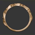 Elegant Gold Fashion Ring With Intricate Decorative Patterns And Shiny Finish