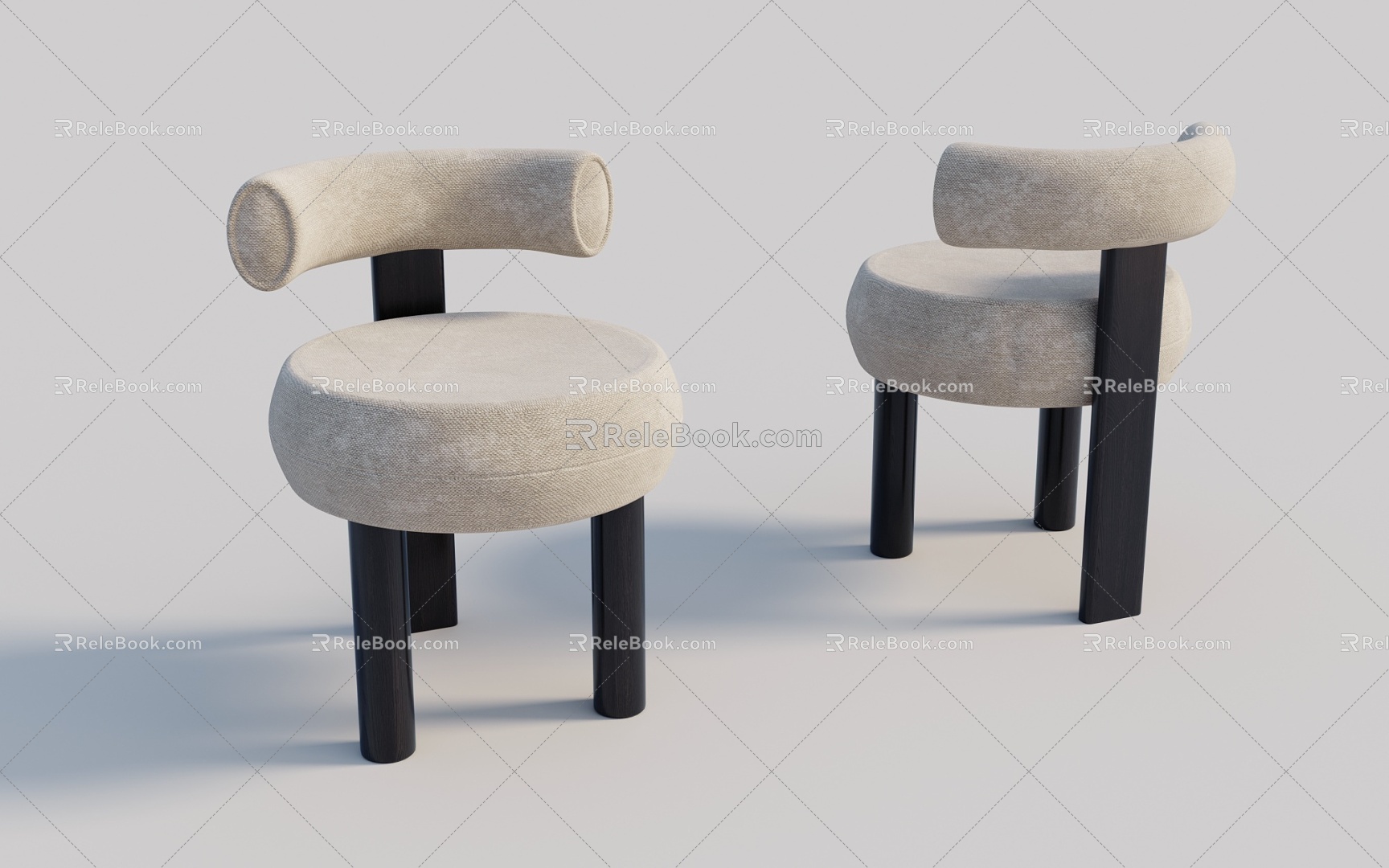 Chair Single Chair Dining Chair Leisure Chair 3d model