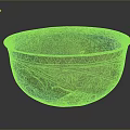 Ancient Sculpted Bowl Featuring Intricate Decorative Patterns And Bronze Patina