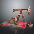 Modern Oil Drilling Platform Oil Platform Drilling Platform Offshore Platform 3d model