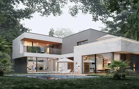 Modern Villa Country House 3d model