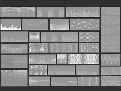 Perforated Panel View Wall Perforated Panel Partition Perforated Aluminum Plate 3d model