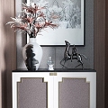 New Chinese-style Entrance Cabinet 3d model