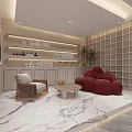 Luxury SPA Room Interior With Massage Bed Wooden Flooring Natural Light And Green Plants