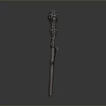 Scepter Ancient Scepter Cane Ancient Scepter Magic Scepter Metal Scepter Classical Scepter Magic Scepter 3d model