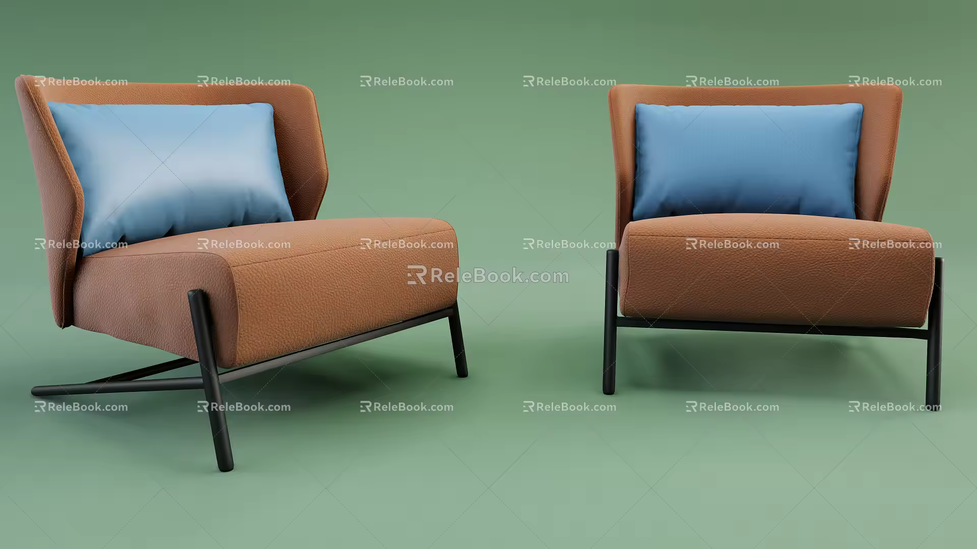 Modern single sofa 3d model