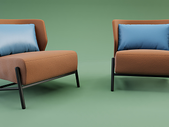 Modern single sofa 3d model