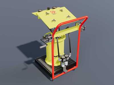 Car repair tool oil replacement machine 3d model