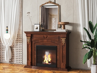 Fireplace 3d model